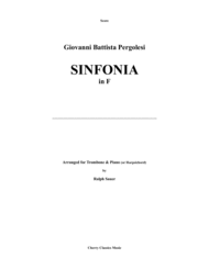 Pergolesi - Sinfonia (Sonata) in F for Trombone and Piano or Harpsichord