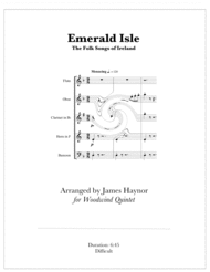Emerald Isle - The Folk Songs of Ireland for Woodwind Quintet Sheet Music by Traditional