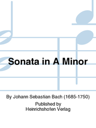 Sonata in A Minor Sheet Music by Johann Sebastian Bach