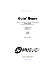Goin Home by Antonin Dvorak for Brass Ensemble Sheet Music by Antonin Dvorak