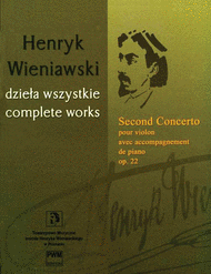 Second Concerto Op. 22 Sheet Music by Henri Wieniawski