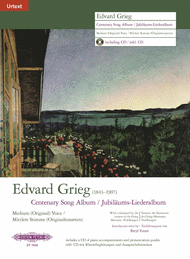 Centenary Song Album Sheet Music by Edvard Grieg