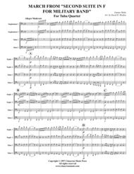 March from Military Suite in F Sheet Music by Gustav Holst