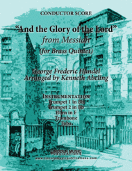 Handel - And the Glory of the Lord from Messiah (for Brass Quintet) Sheet Music by George Frederick Handel?