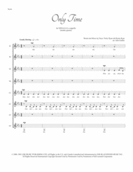 Only Time (Enya) SSAA double quartet a cappella Sheet Music by Enya