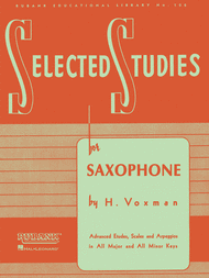 Selected Studies for Saxophone Sheet Music by Himie Voxman