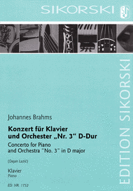 Concerto for Piano and Orchestra No. 3 in D Major Sheet Music by Johannes Brahms