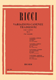 Variazioni appendi (all voices): Traditional Cadenzas Sheet Music by Luigi Ricci