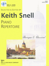 Piano Repertoire: Baroque/Classical Level 9 Sheet Music by Keith Snell