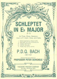 Schleptet in E-Flat Major Sheet Music by PDQ Bach