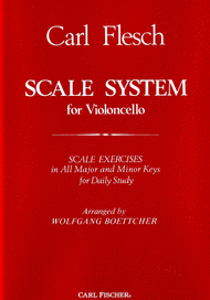 Scale System For Violoncello Sheet Music by Carl Flesch