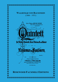 Quintet Sheet Music by Waldemar von Baussnern