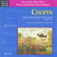 Selected Works for Piano - Book 1 (CD Only) Sheet Music by Frederic Chopin