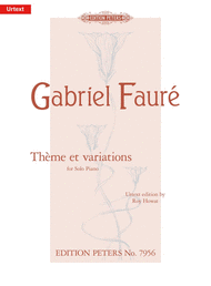 Theme et Variations Sheet Music by Gabriel Faure