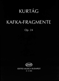 Kafka-Fragmente fur Sopran und Violine Sheet Music by Gyorgy Kurtag