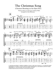 The Christmas Song (Chestnuts Roasting On An Open Fire) - Jazz Guitar Chord Melody Sheet Music by Bob Wells and Mel Tormé