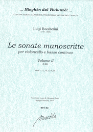 6 Cello Manuscript Sonatas (vol.II)(I-Mc) Sheet Music by Luigi Boccherini
