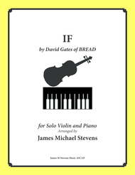 IF by BREAD - VIOLIN and Piano Sheet Music by Bread
