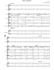 Cesar Frank : Panis Angelicus for 2 Voices and String Orchestra with Piano or Harp in G Sheet Music by Cesar Frank