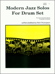 Modern Jazz Solos For Drum Set (Book w/CD) Sheet Music by Thompson