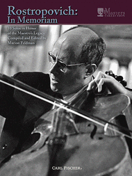 Rostropovich: In Memorium Sheet Music by Georges Goltermann