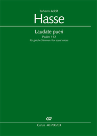 Laudate pueri Sheet Music by Johann Adolf Hasse