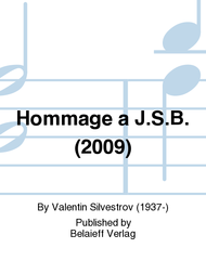 Hommage a J.S.B. Sheet Music by Valentin Silvestrov