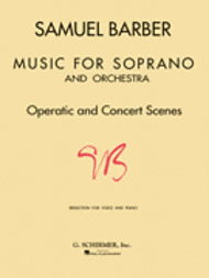 Music for Soprano and Orchestra Sheet Music by Samuel Barber