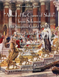 Arrival of the Queen of Sheba (for Saxophone Quartet SATB) Sheet Music by George Frederick Handel?