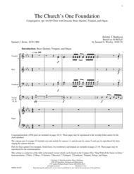 The Church's One Foundation Sheet Music by Jeremy J. Bankson