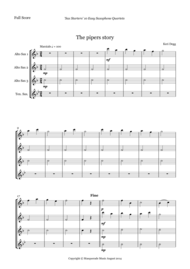 Sax Starters; 10 Easy AAAT Sax Quartets for adult learners (includes optional Bb sop/Clarinet part) Sheet Music by Degg