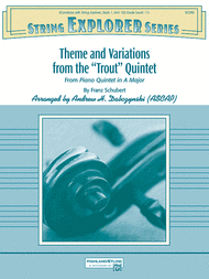 Theme and Variations from the "Trout" Quintet Sheet Music by Franz Schubert