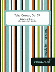Tuba Quartet Sheet Music by Crawford Gates