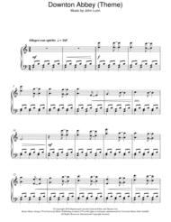 Downton Abbey (Theme) Sheet Music by John Lunn
