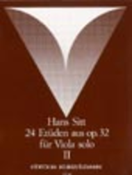 24 Etudes from Op. 32 Vol. 2 for Solo Viola Sheet Music by Hans Sitt