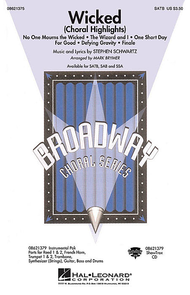Wicked (Choral Highlights) - ShowTrax CD Sheet Music by Stephen Schwartz