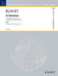 Six Sonatas op. 2/4-6 Band 2 Sheet Music by Michel Blavet