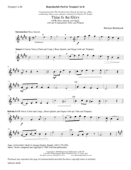 Thine Is the Glory (Instrumental Parts) Sheet Music by Michael Burkhardt