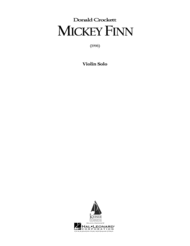 mickey finn Sheet Music by Donald Crockett