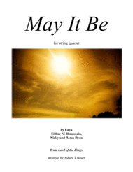 May It Be for String Quartet Sheet Music by Enya