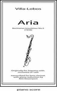 Bachianas brasileiras no.5 ('Aria') Sheet Music by Heitor Villa-Lobos