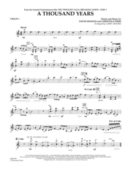 A Thousand Years - Violin 1 Sheet Music by David Hodges