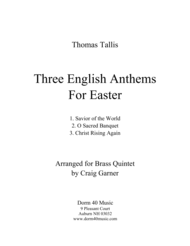 Three English Anthems for Easter Sheet Music by Thomas Tallis