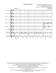 Uptown Funk (Clarinet Choir) Sheet Music by Mark Ronson ft. Bruno Mars