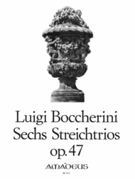 6 String Trios op. 47 Sheet Music by Luigi Boccherini
