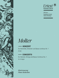 Clarinet Concerto No. 1 in A major Sheet Music by Johann Melchior Molter