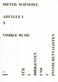 visible music I Sheet Music by Dieter Schnebel