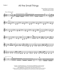 All The Small Things - String Quartet Sheet Music by Blink 182
