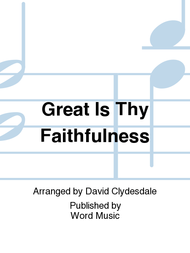 Great Is Thy Faithfulness Sheet Music by David Clydesdale