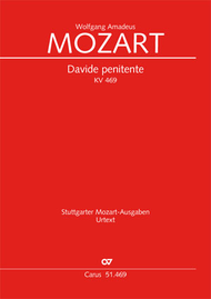 Davide penitente Sheet Music by Wolfgang Amadeus Mozart